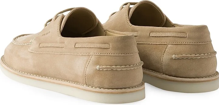 Men's Bleached Suede Loafers - Beige Khaki - Size 7 - Image 3