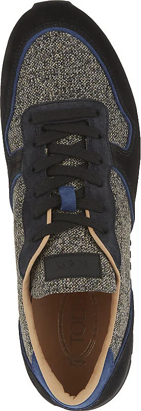 Mens Blk/Beige Active Melange Running Trainers Eur 42.5 / 8.5 Uk Men - Image 2