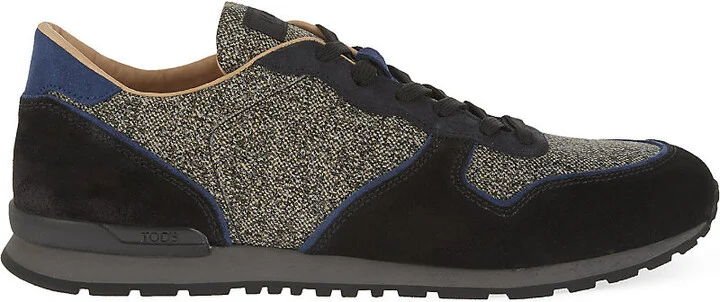 Mens Blk/Beige Active Melange Running Trainers Eur 42.5 / 8.5 Uk Men