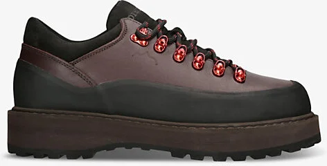 Mens Blk/Brown Cornaro Gomma Low-Top Leather Boots Eur 41 / 7 Uk Men