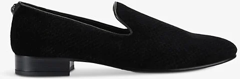 Mens Blk/Other Ace Slip-On Flat Velvet Loafers Eur 42 / 8 Uk Men