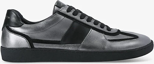 Mens Blk/Other Lloyd Contrast-Panel Leather Low-Top Trainers Eur 43 / 9 Uk Men
