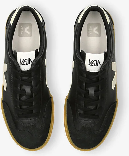 Mens Blk/Other Volley Low-Top Leather Trainers Eur 40 / 6 Uk Men - Image 2