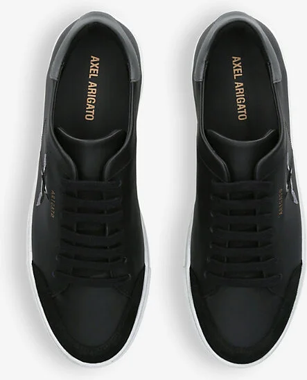 Mens Blk/White Clean 90 Leather and Suede Low-Top Trainers Eur 41 / 7 Uk Men - Image 2