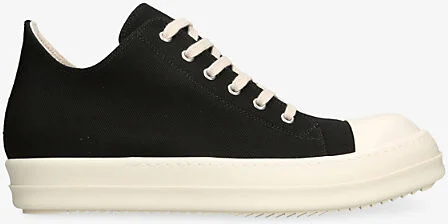 Mens Blk/White Denim Low Canvas Trainers Eur 40 / 6 Uk Men