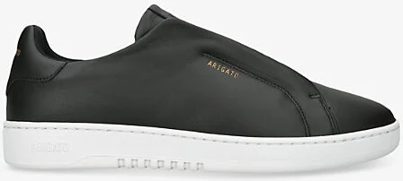 Mens Blk/White Dice Laceless Leather Low-Top Trainers Eur 43 / 9 Uk Men