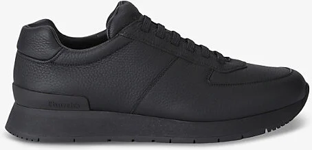 Mens Blk/White Livingston Leather Low-Top Trainers Eur 40 / 6 Uk Men
