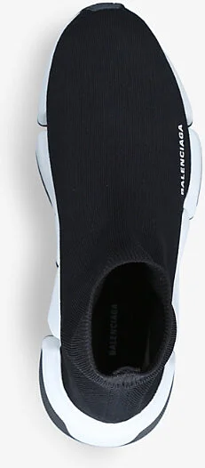 Mens Blk/White Men's Speed 2.0 Stretch-Knit Trainers Eur 44 / 10 Uk Men - Image 2