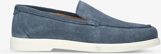 Mens Blue/Dark Tuscany Slip-On Suede Loafers Eur 46 / 12 Uk Men