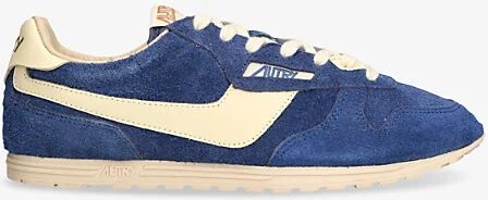 Mens Blue/Dark Windspin Low-Top Suede Runner Trainers Eur 45 / 11 Uk Men