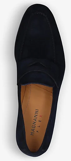 Mens Blue Delos Suede Loafers Eur 46 / 12 Uk Men - Image 2