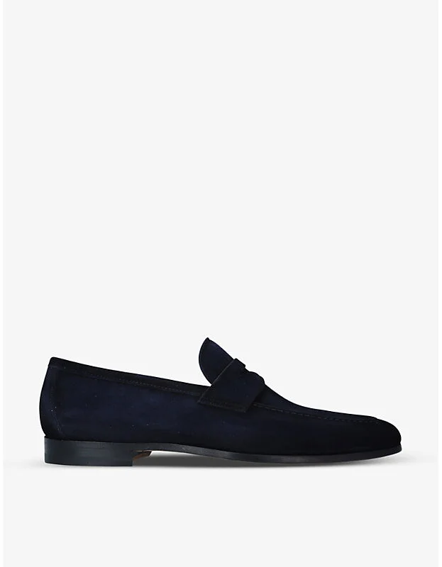 Mens Blue Delos Suede Loafers Eur 46 / 12 Uk Men