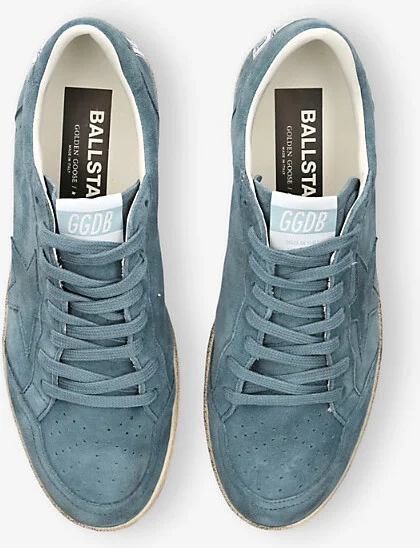 Mens Blue Other Ball Star Exclusive Suede Low-Top Trainers Eur 46 / 12 Uk Men - Image 2