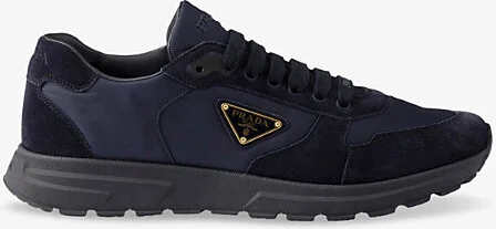 Mens Blue Prax 2.0 Re-Nylon and Suede Trainers Eur 41.5 / 7.5 Uk Men