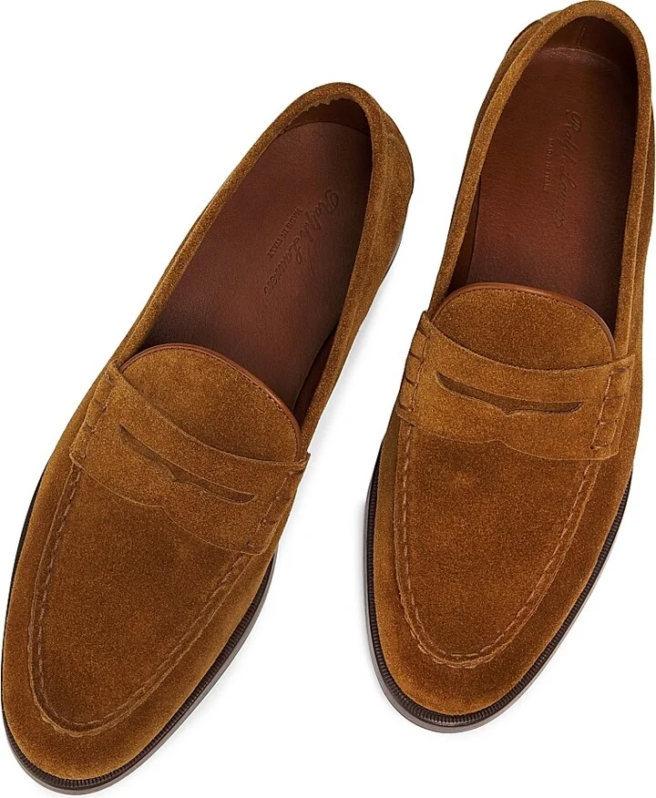 Men's Bolden Suede Penny Loafers - Cacao - Size 10.5 - Image 4