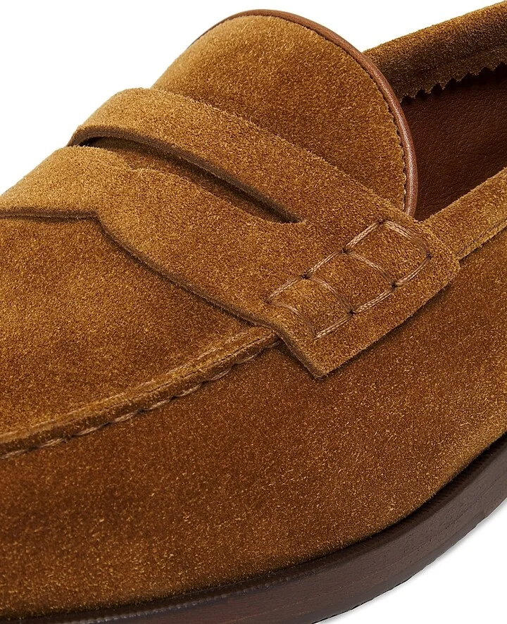 Men's Bolden Suede Penny Loafers - Cacao - Size 10.5 - Image 5