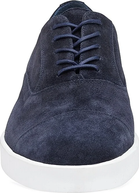 Men's Bolivar Cap-Toe Suede Oxfords - Navy - Size 8.5 - Image 7