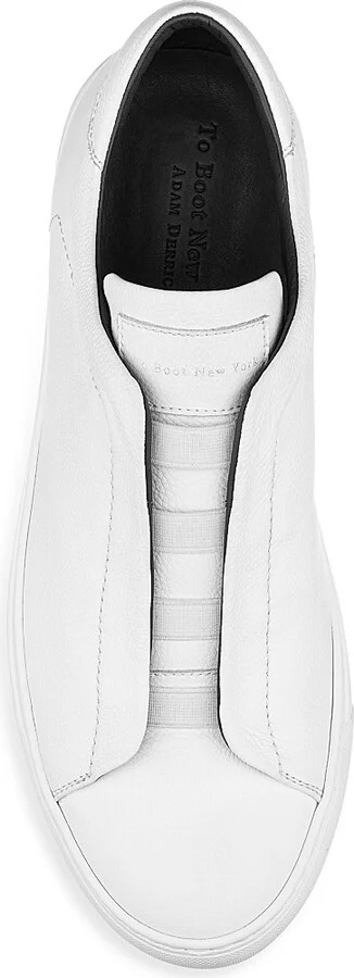 Men's Bolla Leather Slip-On Sneakers - Panama Bianco - Size 7 - Image 3