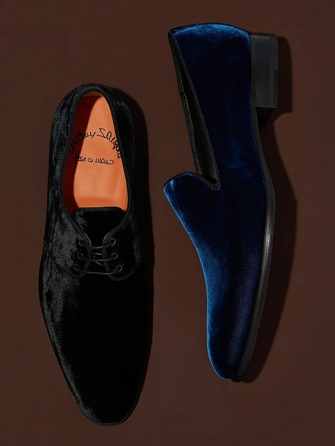 Men's Bolton Velvet Formal Loafers - Black - Size 8 - Image 8