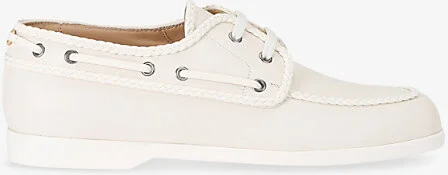 Mens Bone Brand-Plaque Woven Shoes Eur 46 / 12 Uk Men