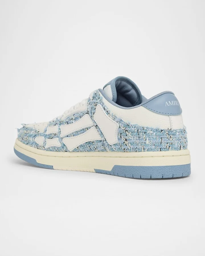 Men's Boucle and Leather Skel Top Sneakers - Image 7