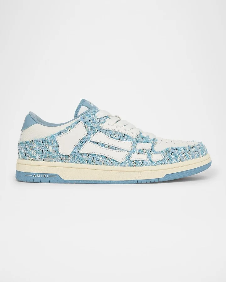 Men's Boucle and Leather Skel Top Sneakers