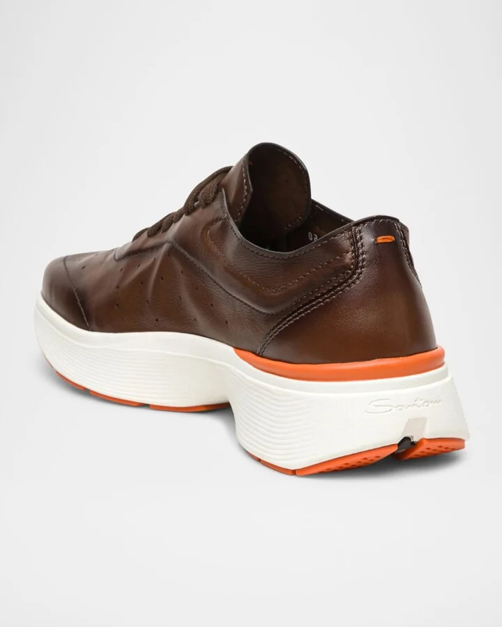 Men's Bounce Lambskin Runner Sneakers - Image 4