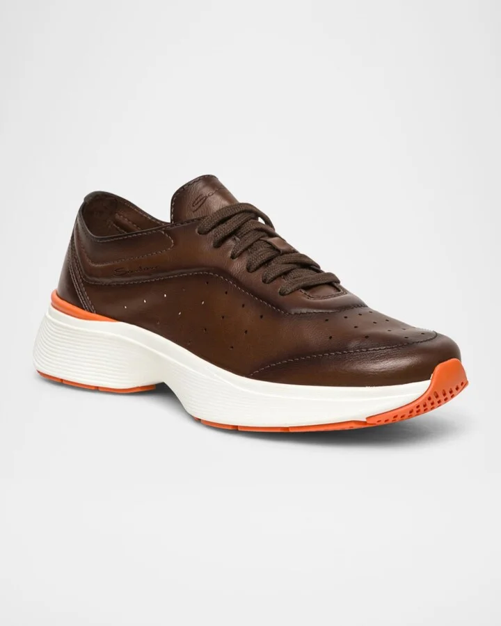 Men's Bounce Lambskin Runner Sneakers - Image 10