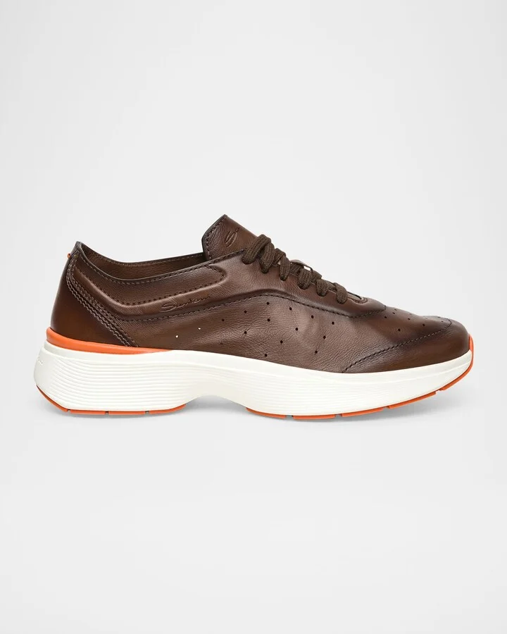 Men's Bounce Lambskin Runner Sneakers