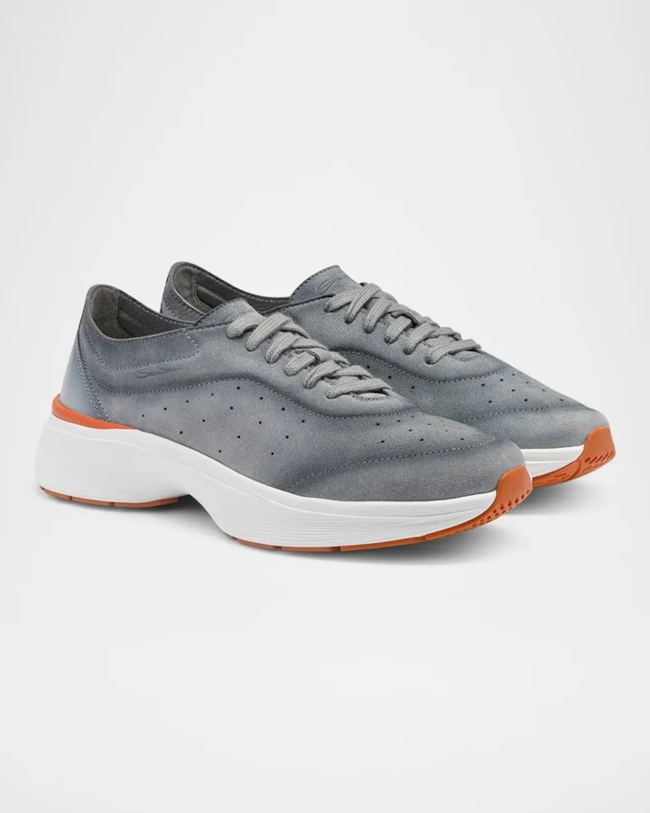 Men's Bounce Suede Low-Top Sneakers - Image 2