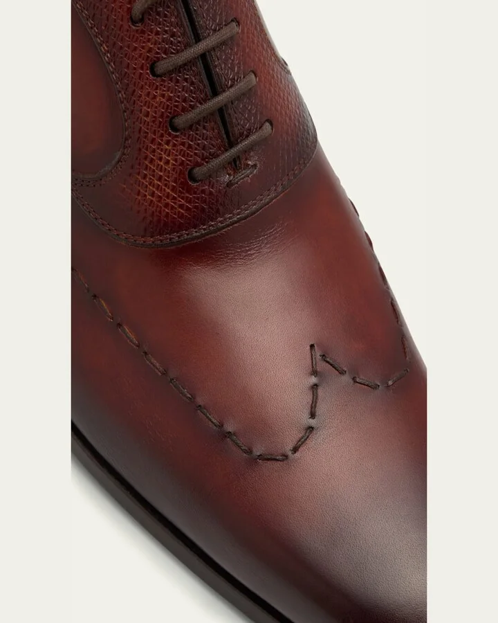 Men's Bowden Wingtip Leather Oxfords - Image 3