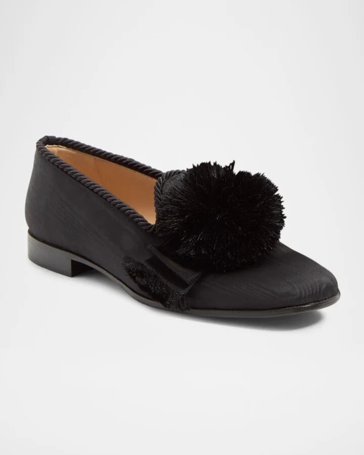 Mens Bowow Grosgrain and Pompom Loafers - Image 2