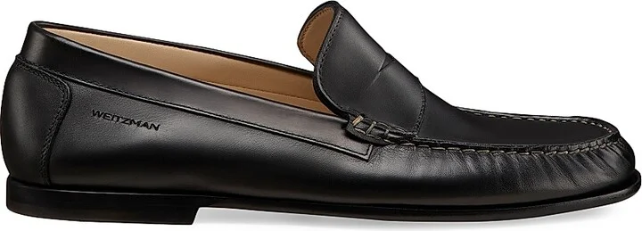 Men's Brady Leather Penny Moccasins - Black - Size 10