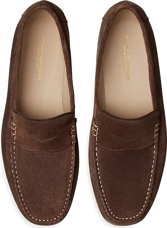Men's Brady Penny Leather Loafers - Espresso - Size 10 - Image 4