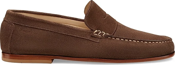 Men's Brady Penny Leather Loafers - Espresso - Size 10