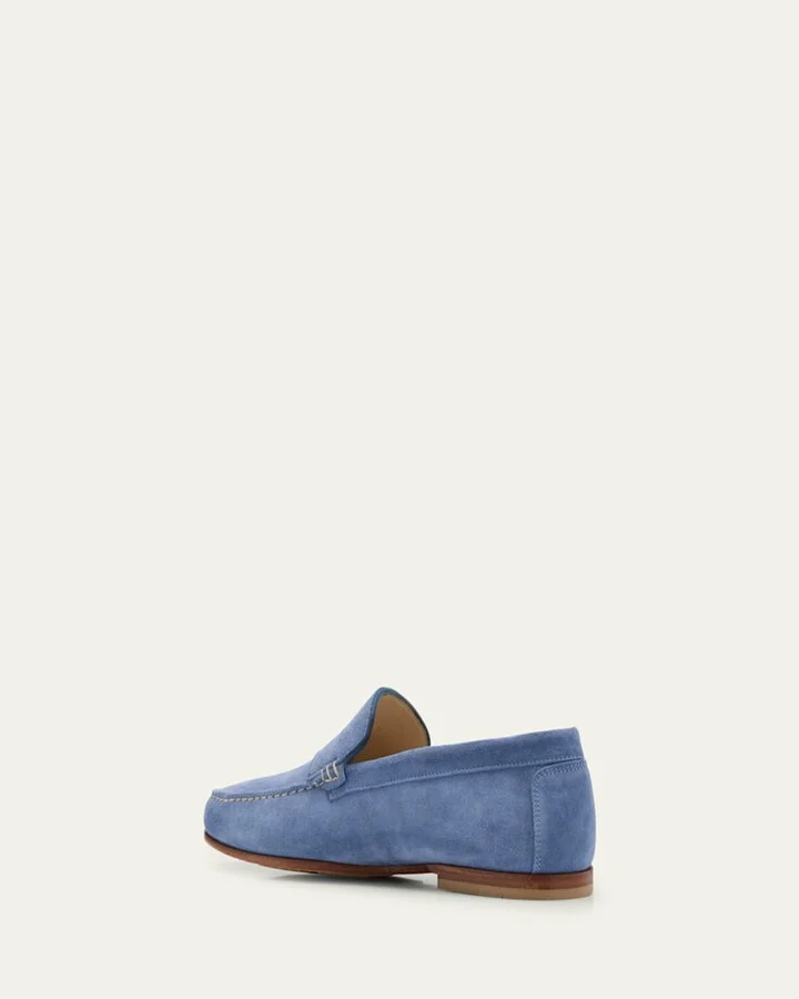 Men's Brady Suede Penny Loafers - Image 5