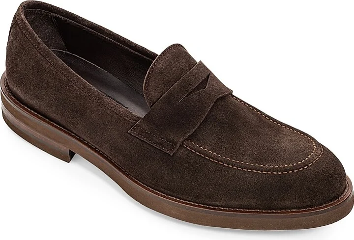 Men's Brady Suede Penny Loafers - Ardesia - Size 7 - Image 7