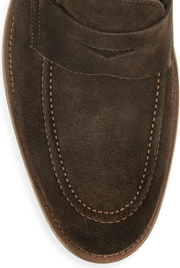Men's Brady Suede Penny Loafers - Ardesia - Size 7 - Image 8