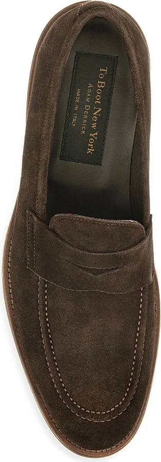 Men's Brady Suede Penny Loafers - Ardesia - Size 7 - Image 9