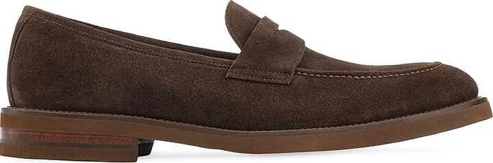 Men's Brady Suede Penny Loafers - Ardesia - Size 7 - Image 11