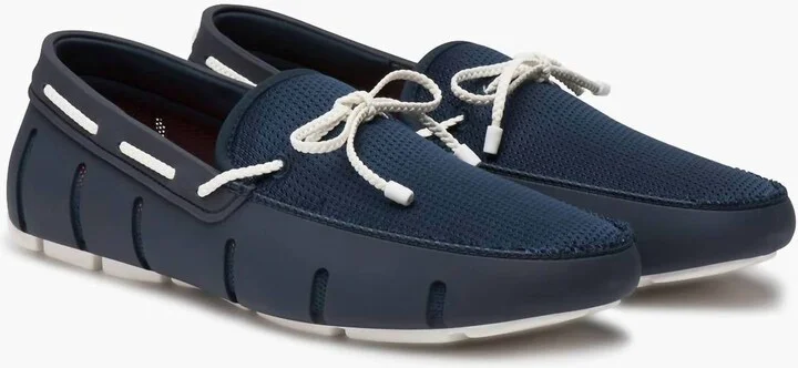 Men's Braided Lace Loafer In Navy