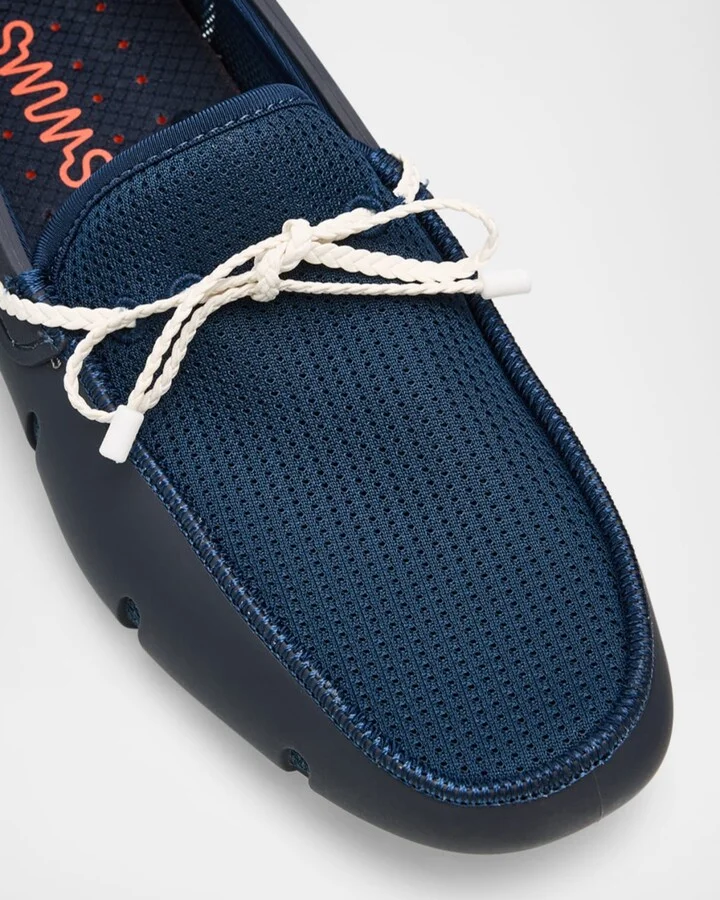 Men's Braided Lace Mesh Loafers - Image 9