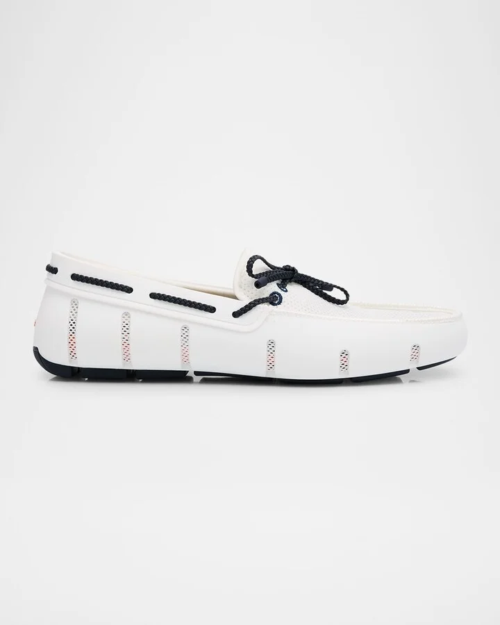 Men's Braided Lace Mesh Loafers