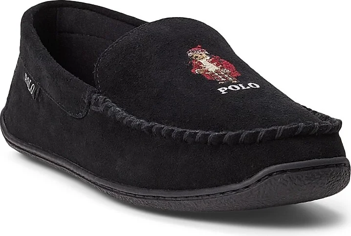 Men's Brenan Bear Suede Loafers - Black Suede - Size 7 - Image 2