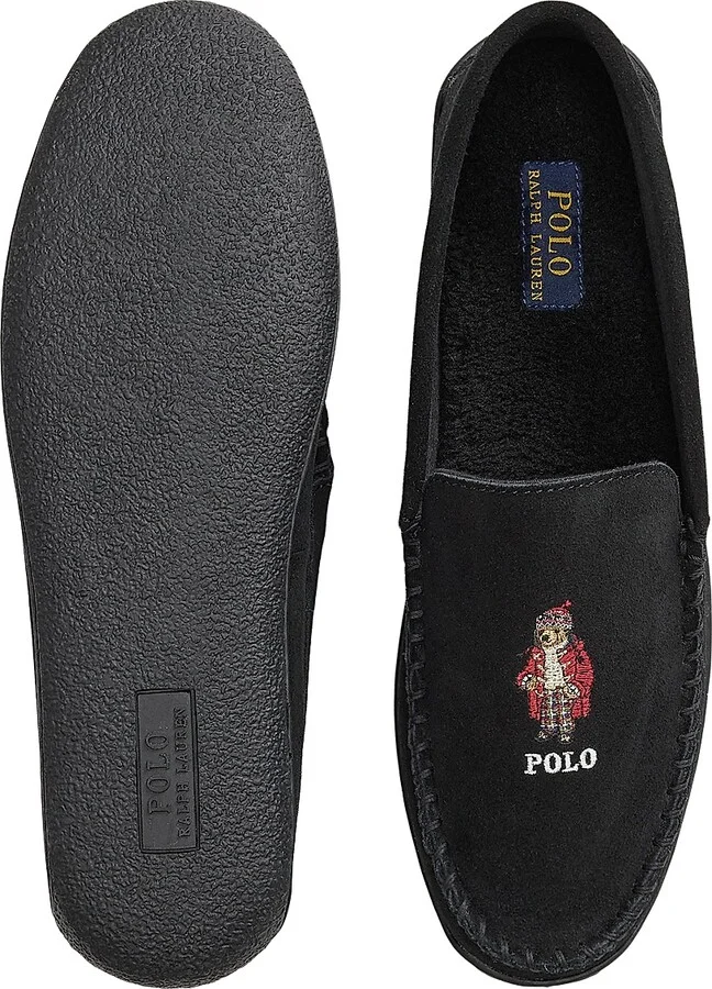 Men's Brenan Bear Suede Loafers - Black Suede - Size 7 - Image 4