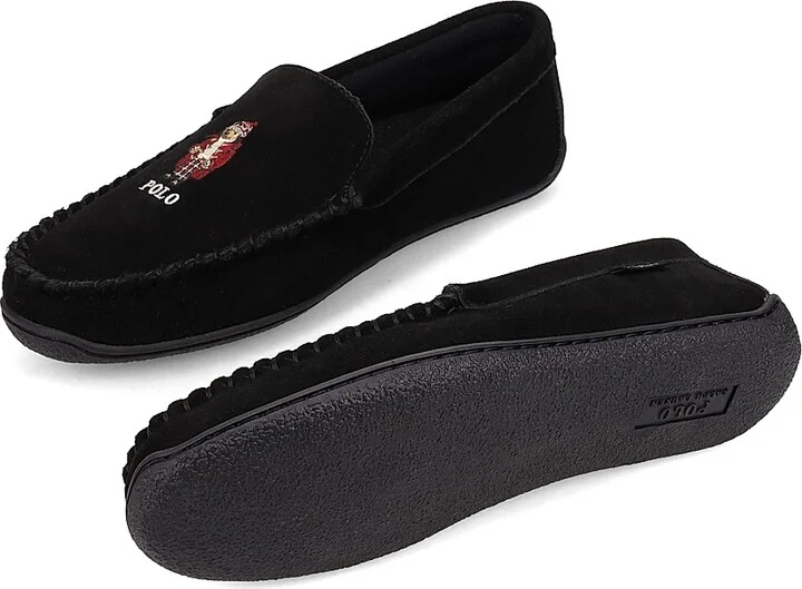 Men's Brenan Bear Suede Loafers - Black Suede - Size 7 - Image 6