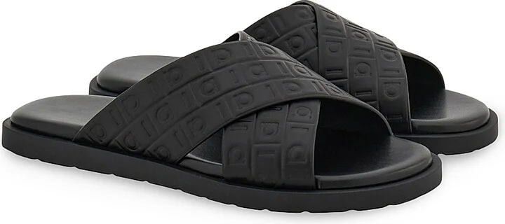 Men's Brise Hug Leather Sandals - Nero - Size 6 - Image 2