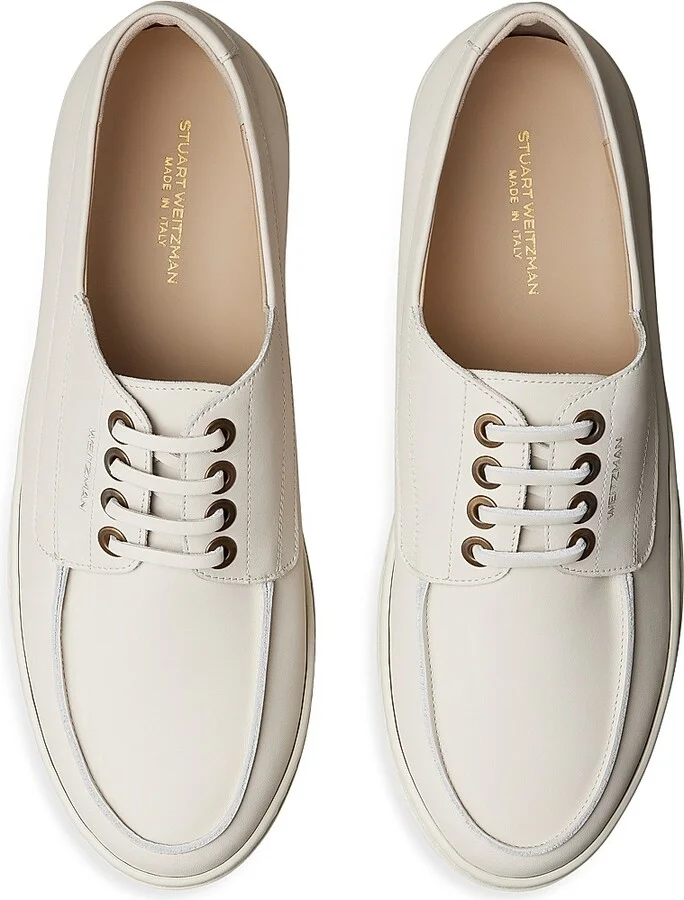 Men's Bristol Leather Sneakers - Oatmeal - Size 10 - Image 4