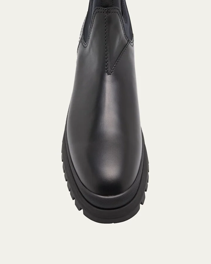 Men's Brixxen Leather and Neoprene Chelsea Boots - Image 2