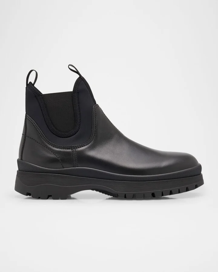 Men's Brixxen Leather and Neoprene Chelsea Boots